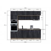 Bucatarie ZONE 260 FRONT PAL K002 / decor 8509